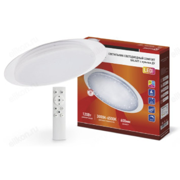 Светильник светодиодный COMFORT GALAXY 120Вт 230В 3000-6500K 9600Лм 600x85 мм с пультом ДУ IN HOME