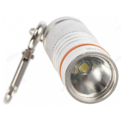 Фонарь-брелок KL 61S LED алюминиевый СЕРЫЙ IN HOME батарейки в комплекте-1