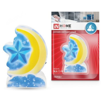 Ночник NLA 11-M ЛУНА 230В IN HOME с выключателем-1