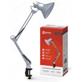 Светильник наст. СНС 13С-E27 230В струбц. IN HOME серебро