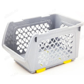 Ящик для овощей 4,5л Интерм серый А0229