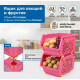 Ящик для овощей 10л Интерм А0314 фуксия