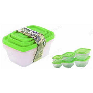 Набор контейнеров 6шт МИКС Ф2499-3