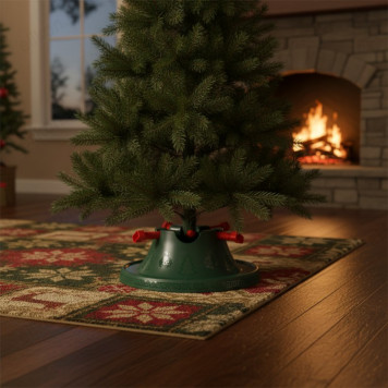 Подставка для ёлки с винтами Н0201 зеленая-2