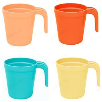 Кружка пластик 320мл П21 микс-1