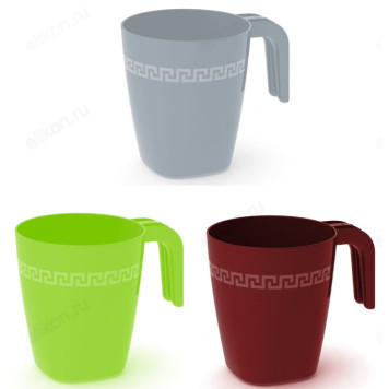 Кружка пластик 400мл П22 микс-1