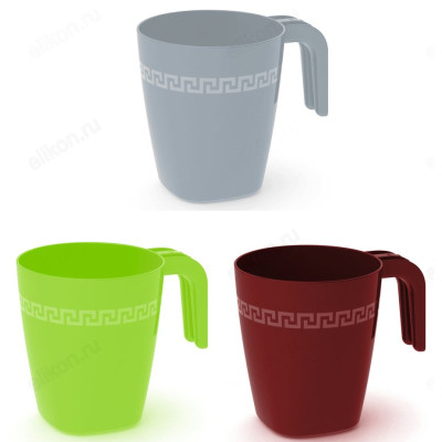 Кружка пластик 400мл П22 микс-1