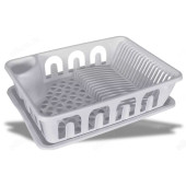 Сушилка для посуды с поддоном П2929 серая