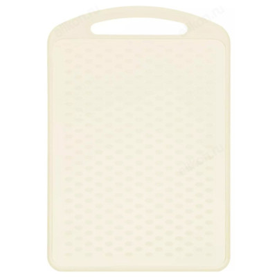 Доска разделочная пластик 250*160*4 П3424 кремовая-1
