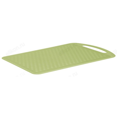 Доска разделочная пластик 289*185*4,5 П3528 оливковая-2