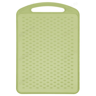 Доска разделочная пластик 289*185*4,5 П3528 оливковая