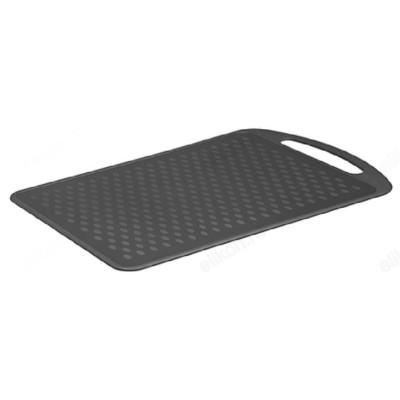 Доска разделочная пластик 289*185*4,5 П3529 серая-1