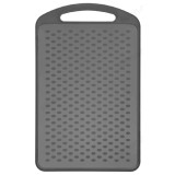 Доска разделочная пластик 289*185*4,5 П3529 серая