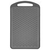 Доска разделочная пластик 289*185*4,5 П3529 серая