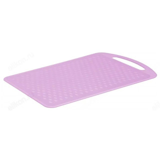 Доска разделочная пластик 289*185*4,5 П3530 фиалковая-1