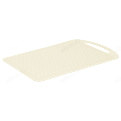 Доска разделочная пластик 328*210*5 П3624 кремовая-1