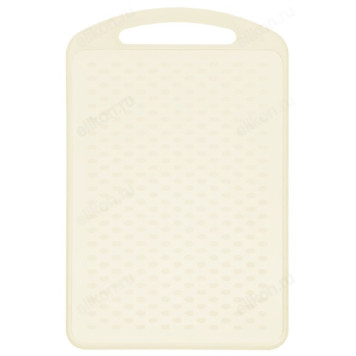 Доска разделочная пластик 328*210*5 П3624 кремовая