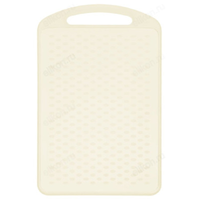 Доска разделочная пластик 328*210*5 П3624 кремовая