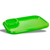 Блюдо для шашлыка с соусницей Т0513 салатовое