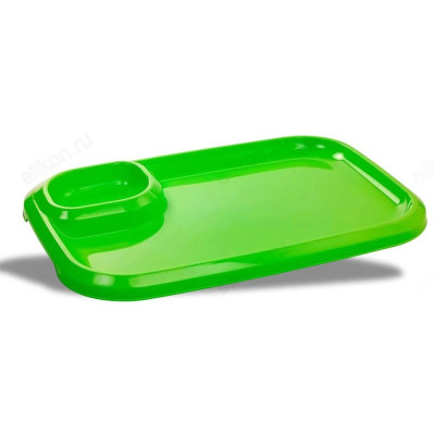 Блюдо для шашлыка с соусницей Т0513 салатовое