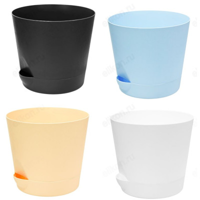 Горшок для цветов 5,6л с поддоном В05 микс-1