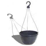 Горшок д/цветов подвесной 4л с/п В0727 графитовый