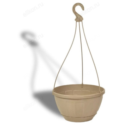 Горшок д/цветов подвесной 5,3л с/п В0832 латте