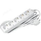 Удлинитель JaZZway EX-05G-500 (5 роз.5,0 м, заземление) 10А, Макс.нагрузка 2200Вт