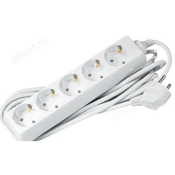 Удлинитель JaZZway EX-05G-500 (5 роз.5,0 м, заземление) 10А, Макс.нагрузка 2200Вт