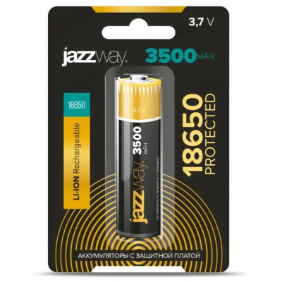 Аккумулятор 18650 3500 mAh 3.7V JAZZway c защитой