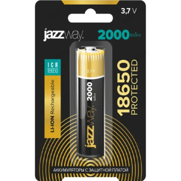 Аккумулятор JAZZway 18650, 2000 mAh, 3.7 V