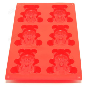 Форма для выпечки JN-00326 мишки*6шт-1