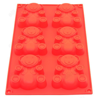 Форма для выпечки JN-00326 мишки*6шт-2