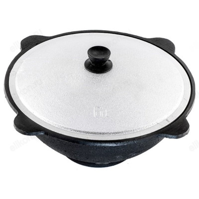 Казан чугун с крышкой JENNA JN-00411 6л-4