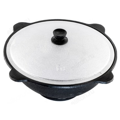 Казан чугун с крышкой JENNA JN-00411 6л-7