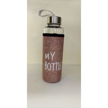 Бутылка для воды стекло JN-505 0,4л-1