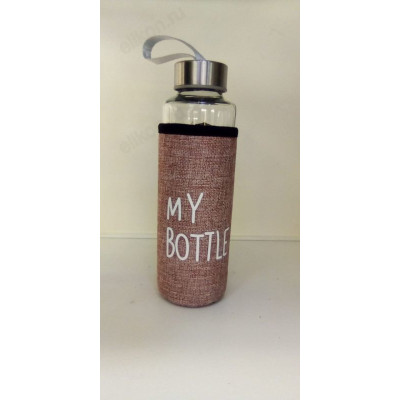 Бутылка для воды стекло JN-505 0,4л-1