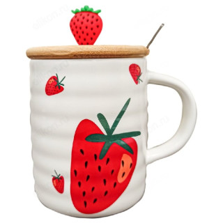 Кружка с крышкой JENNA JN-00512