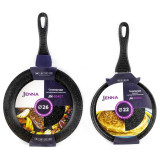 Комплект из двух сковород Сковорода блинная JN-00404 22см + Сковорода JN-00407 26см JENNA Набор 2