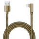 Кабель USB - 8pin 1м 2А JETACCESS JA-DC45 (опл.,USB/lightning,L-shape,QC,2A) золотой