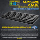 Клавиатура беспроводная JETACCESS SLIM LINE K12 BT, Bluetooth, черный