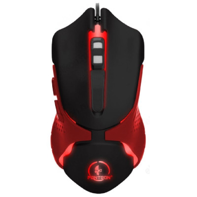 Мышь игровая JETACCESS PANTEON MS67 черно-красная