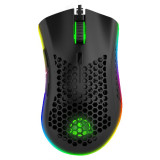 Мышь игровая JETACCESS PANTEON MS77 черная (7200dpi, 6 кнопок, LED,75г,кабель 1.8м,USB)