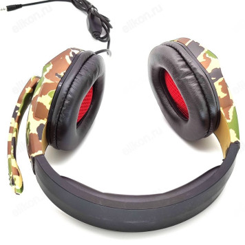 Проводные наушники Kadum G10, хаки зеленные-2