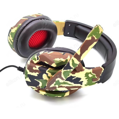 Проводные наушники Kadum G10, хаки зеленные