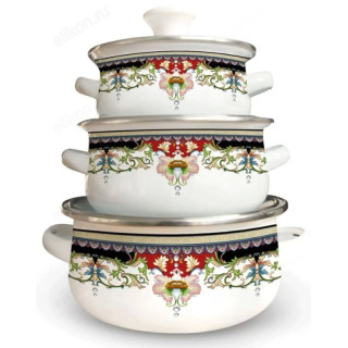 Набор посуды эмаль KELLI KL-4119 6пр