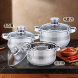 Набор посуды KELLI KL-4215 6пр нерж