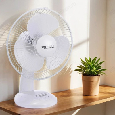 Вентилятор настольный KELLI KL-1012Белый
