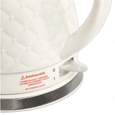 Чайник керамический KELLI KL-1340 1,8л белый-3