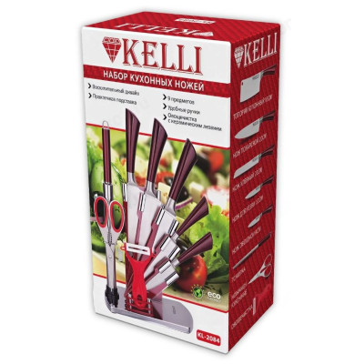 Набор ножей KELLI KL-2084 9пр.нерж-3